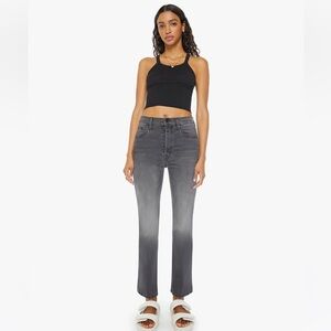MOTHER Gray Flare & Wide Leg Jeans